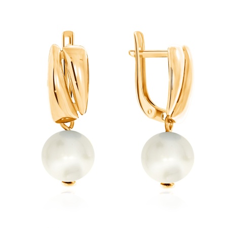 Купить оптом серьги из серебра с жемчугами 2320240898-1 от Krasnoe