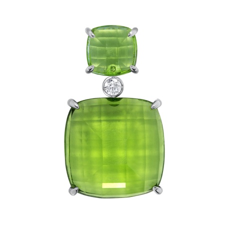 Купить оптом подвеска из серебра с фианитами и кристалл ювелирныйами 3340293623-65 от Krasnoe