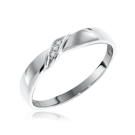 Купить оптом кольцо из серебра с фианитами 1340200415 от Krasnoe