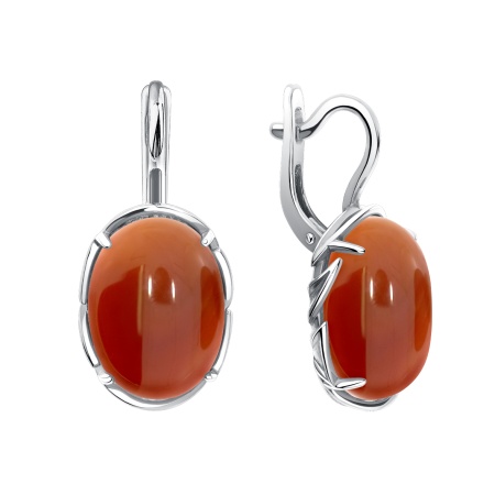 Купить оптом серьги из серебра с агатами 2340395707-40 от Krasnoe