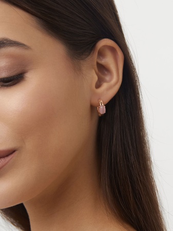 Купить оптом серьги из серебра с кошачий глазами 2320261878-30 от Krasnoe