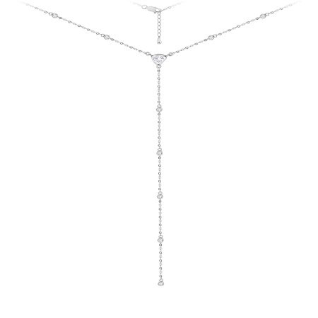 Купить оптом колье из серебра с фианитами 8340206243л от Krasnoe