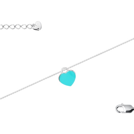 Купить оптом браслет из серебра с эмалью 4364405417-9-17-70 от Krasnoe