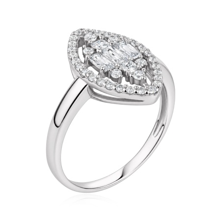 Купить оптом кольцо из серебра с фианитами 1340206534л от Krasnoe