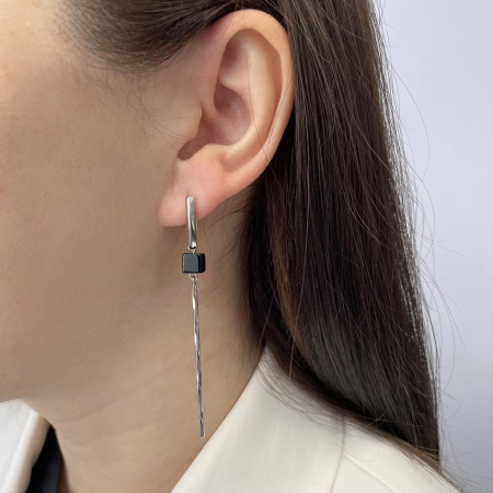 Купить оптом серьги из серебра с агатами 2340390824-20 от Krasnoe