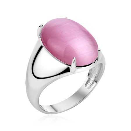 Купить оптом кольцо из серебра с кошачий глазом 1340266645-30 от Krasnoe