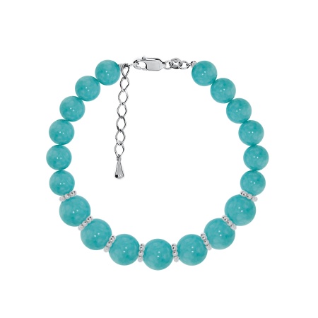 Купить оптом браслет из серебра с агатами 4340656444-16-77 от Krasnoe