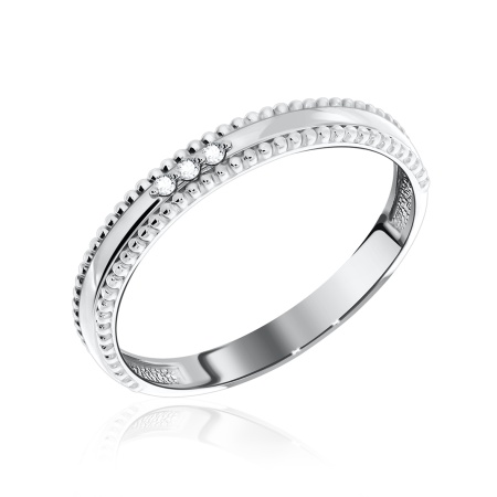 Купить оптом кольцо из серебра с фианитами 1340200409 от Krasnoe