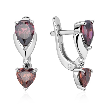 Купить оптом серьги из серебра с фианитами 2340205884-33 от Krasnoe