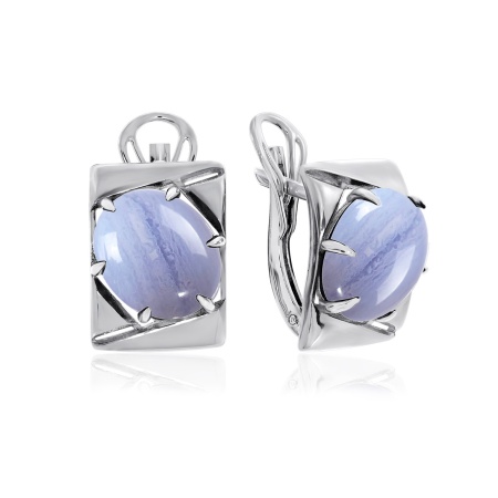 Купить оптом серьги из серебра с агатами 2340391395-84 от Krasnoe