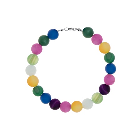 Купить оптом браслет из серебра с агатами 4340396096-18 от Krasnoe