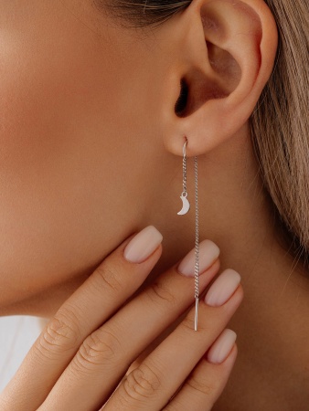 Купить оптом серьги из серебра без вставок 2340404831 от Krasnoe