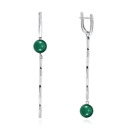 Купить оптом серьги из серебра с агатами 2340390723-60 от Krasnoe