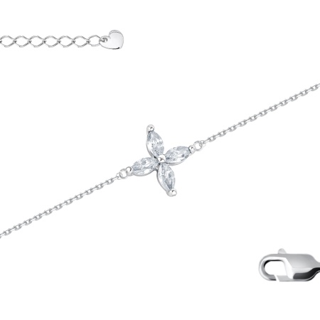 Купить оптом браслет из серебра с фианитами 4340205421-9-17 от Krasnoe