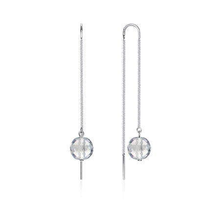 Купить оптом серьги из серебра с хрусталём 2340520712-1-2 от Krasnoe