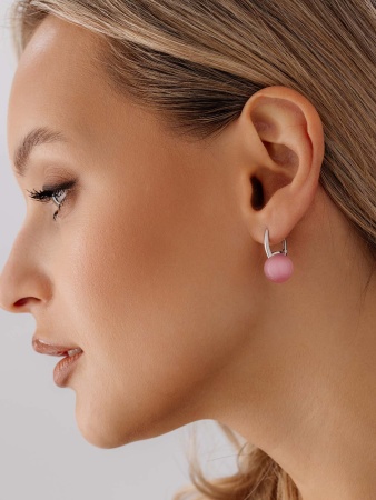 Купить оптом серьги из серебра с кошачий глазами 2340264318-30 от Krasnoe