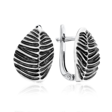 Купить оптом серьги из серебра без вставок 2310401376 от Krasnoe