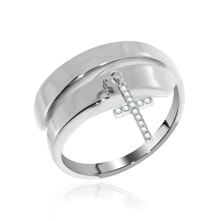 Купить оптом кольцо из серебра с фианитами 1340201734-6 от Krasnoe