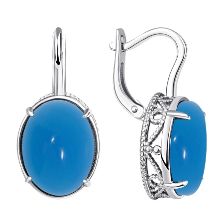 Купить оптом серьги из серебра с агатами 2340391995-70 от Krasnoe