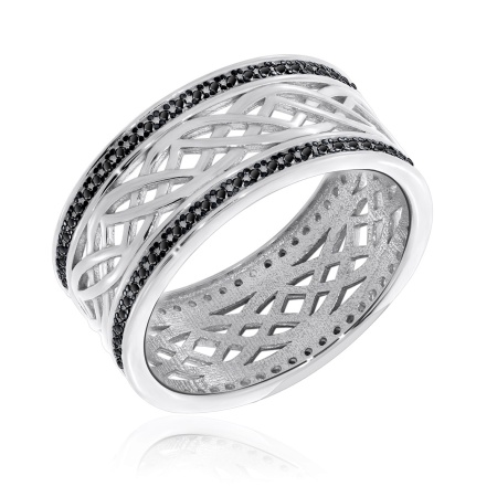 Купить оптом кольцо из серебра с ситаллами 1348881360л-20-185 от Krasnoe