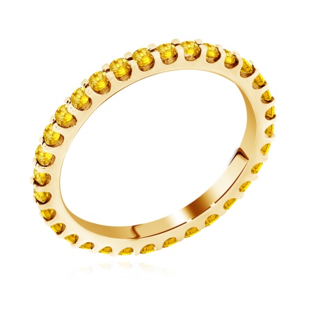 Купить оптом кольцо из серебра с цитринами 1318111315-185 от Krasnoe