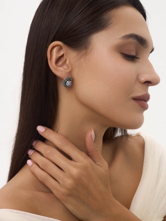 Купить оптом серьги из серебра с агатами 2317392390-84 от Krasnoe