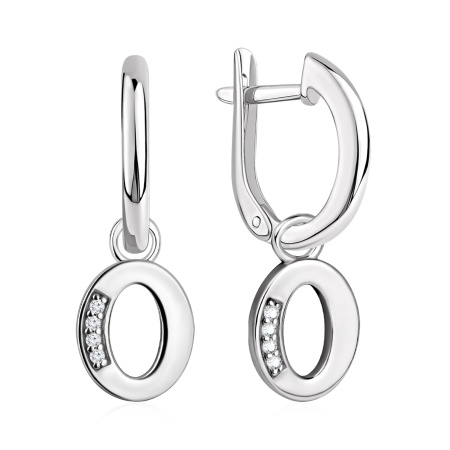 Купить оптом серьги из серебра с фианитами 2340205861л от Krasnoe