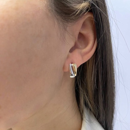 Купить оптом серьги из серебра без вставок 2329400898 от Krasnoe