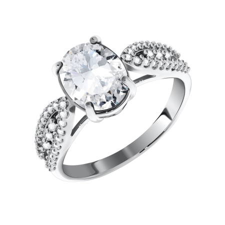 Купить оптом кольцо из серебра с фианитами 1340200186 от Krasnoe