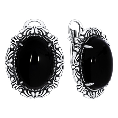 Купить оптом серьги из серебра с агатами 2310395710-20 от Krasnoe