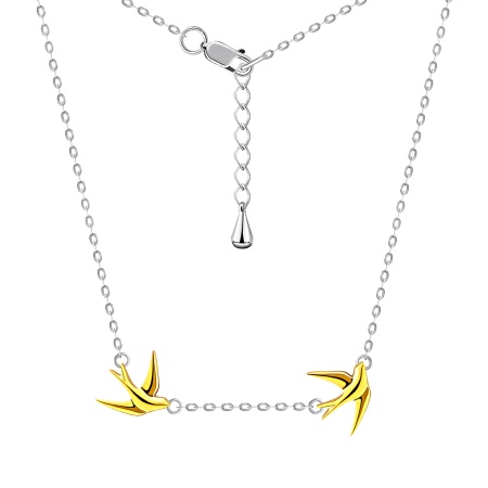 Купить оптом колье из серебра без вставок 8350404871-3-40 от Krasnoe