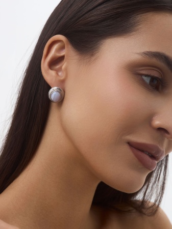 Купить оптом серьги из серебра с агатами 2340390933-84 от Krasnoe