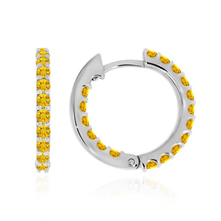 Купить оптом серьги из серебра с цитринами 2340111315 от Krasnoe