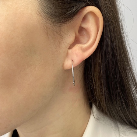 Купить оптом серьги из серебра без вставок 2340402822 от Krasnoe