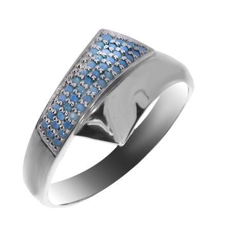 Купить оптом кольцо из серебра с ситаллами 3547004056-2 от Krasnoe