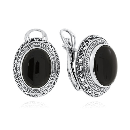 Купить оптом серьги из серебра с агатами 2310390927-20 от Krasnoe