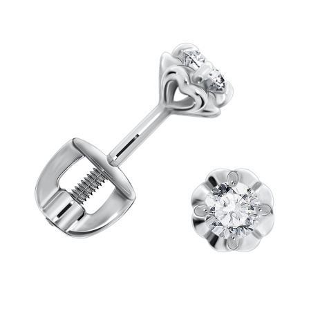 Купить оптом пусет из серебра с фианитами Н340200730 от Krasnoe