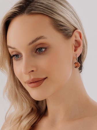 Купить оптом серьги из серебра с султанитами 2340611708 от Krasnoe