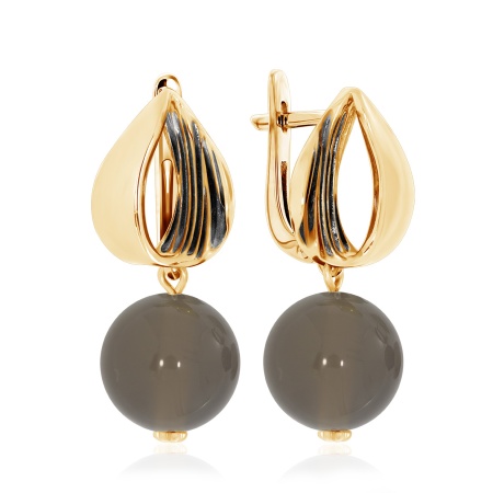 Купить оптом серьги из серебра с агатами 2317391383-21 от Krasnoe