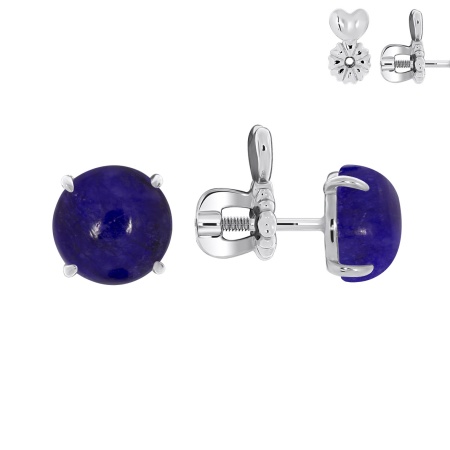 Купить оптом пусеты из серебра с агатами П340392680-80 от Krasnoe