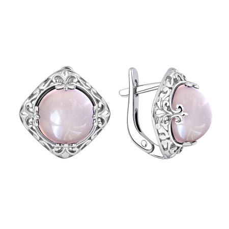 Купить оптом серьги из серебра с кварцем 2340105701-30 от Krasnoe