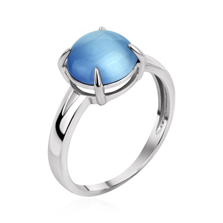 Купить оптом кольцо из серебра с кошачий глазом 1340266384-70 от Krasnoe