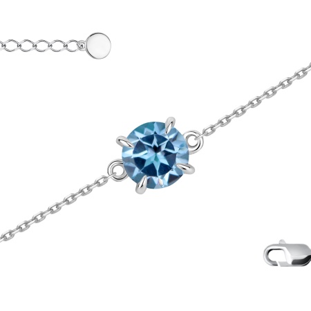 Купить оптом браслет из серебра с топазом 4340075616-16-15-71 от Krasnoe