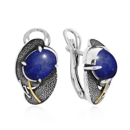 Купить оптом серьги из серебра с лазуритами 2317472395 от Krasnoe