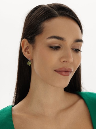 Купить оптом серьги из серебра с фианитами 2340201498-65 от Krasnoe