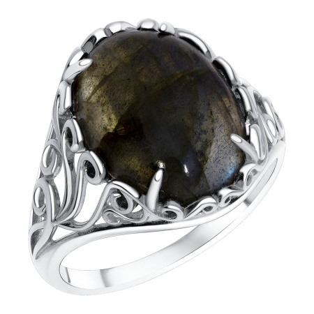 Купить оптом кольцо из серебра с лабрадоритом 1340Л05712 от Krasnoe