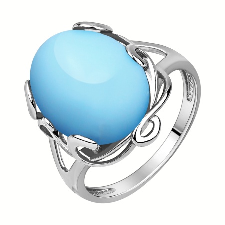 Купить оптом кольцо из серебра с бирюзой 1340315092 от Krasnoe