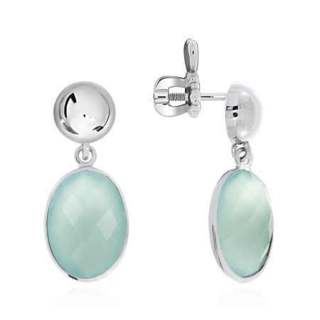 Купить оптом серьги из серебра с агатами 2340392950-61 от Krasnoe