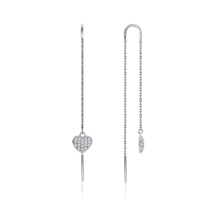 Купить оптом серьги из серебра с фианитами 2340201628л-2-3 от Krasnoe