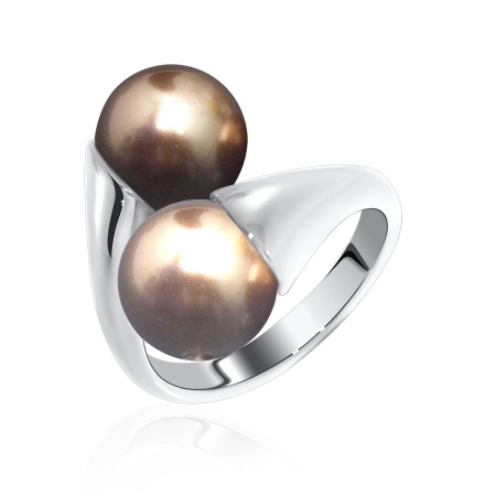 Купить оптом кольцо из серебра с жемчугами 1340240868-40 от Krasnoe